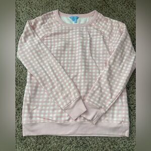 Draper James Pink Gingham Top